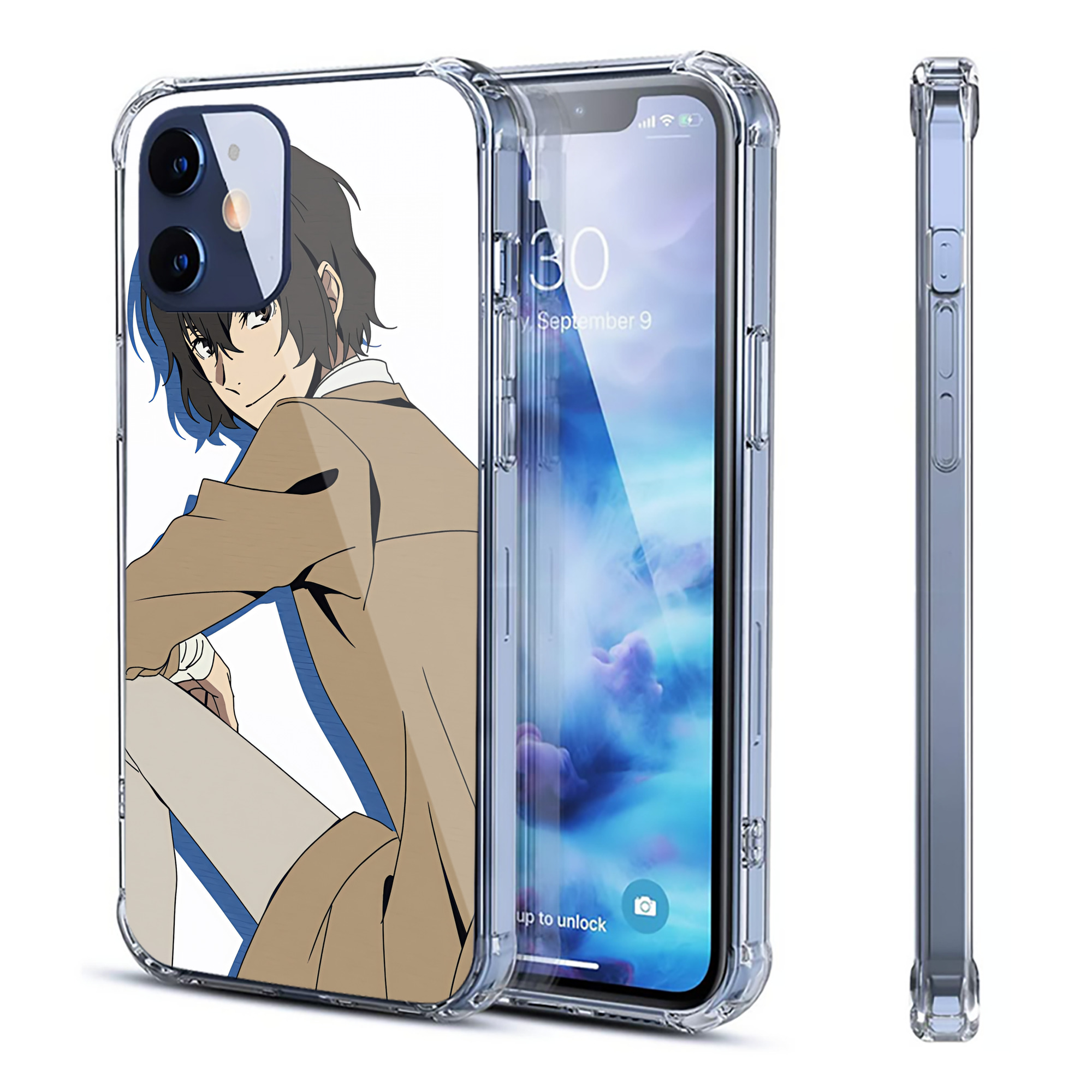（画像用） 文豪ストレイドッグス Bungo Stray Dogs 【iPhone 12シリーズ対応】透明スマホケース（クリアソフトケース）